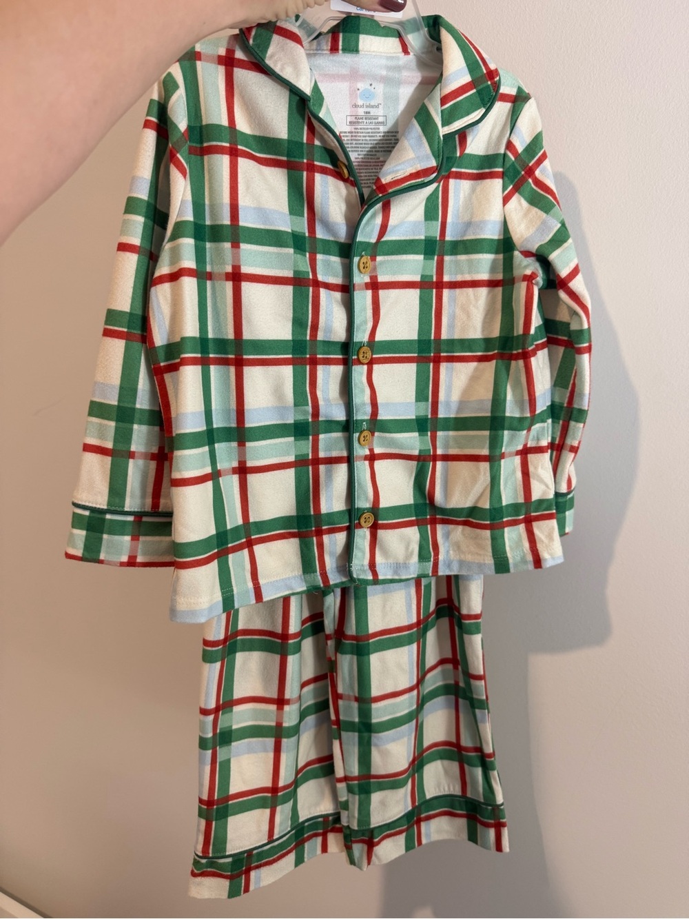 Plaid Christmas Pajamas - 18 months